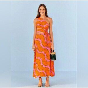 NWT Farm Rio Pink Copacabana Midi Dress Size Small